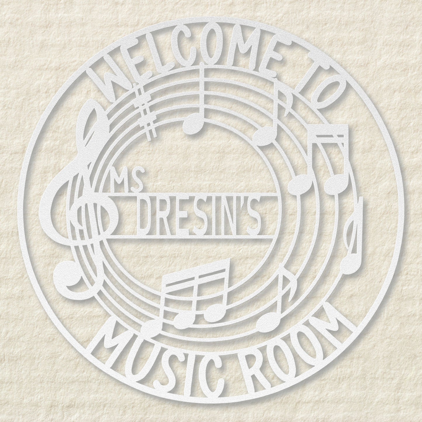 Welcome to My Music Room Metal Sign MS