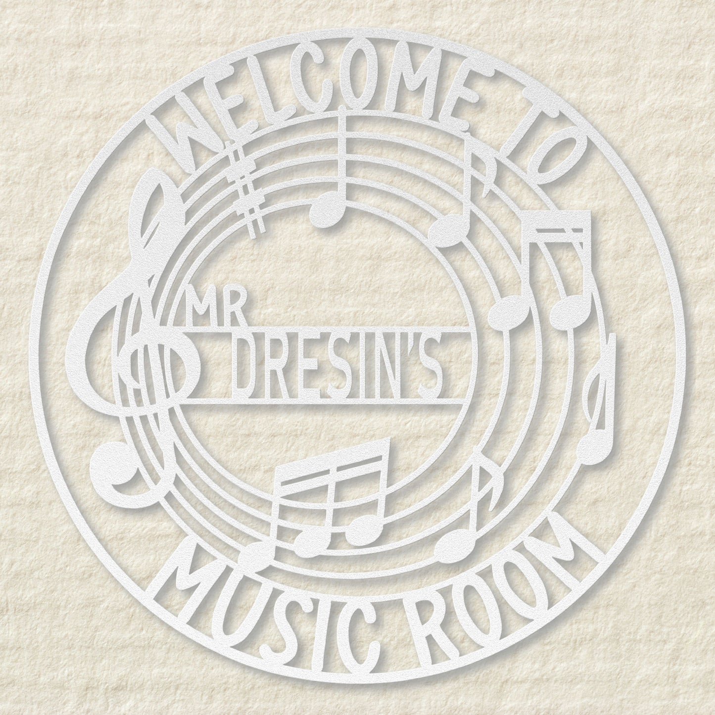 Welcome to My Music Room Metal Sign MR