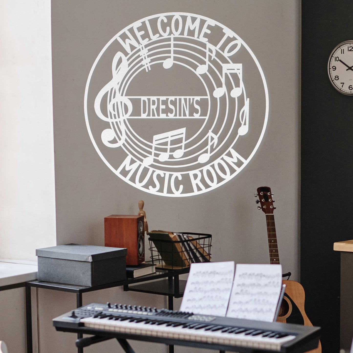 Welcome to My Music Room Metal Sign