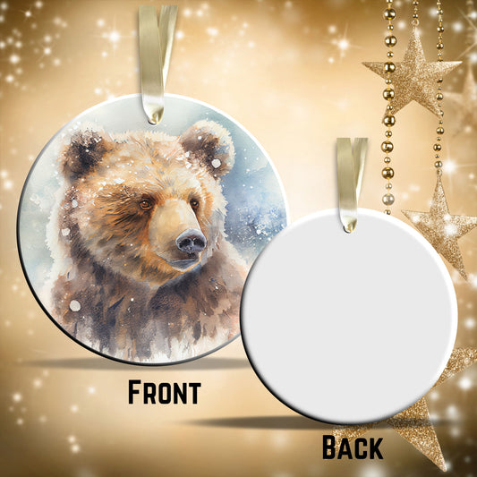 Winter Bear Ceramic Ornament 44-03