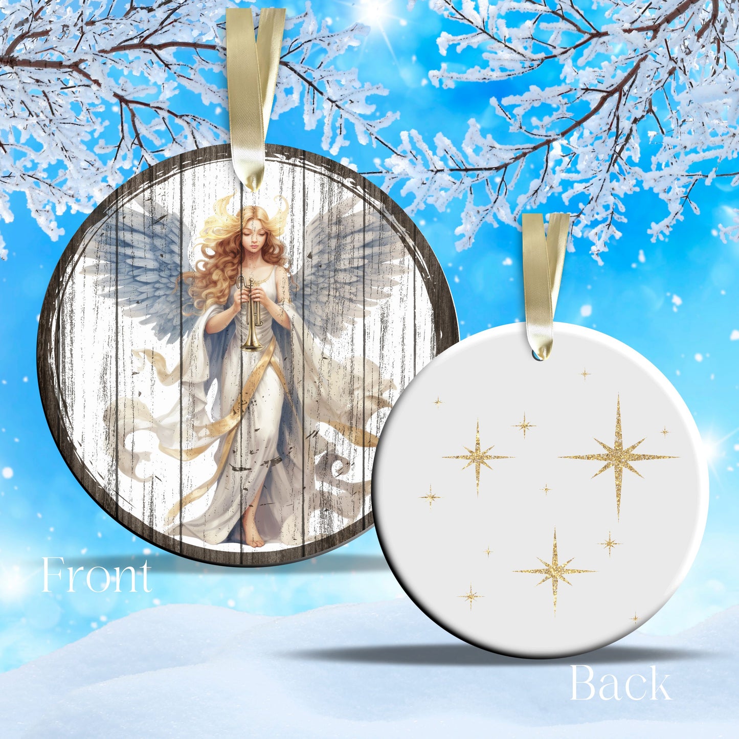 Christmas Nativity Ceramic Ornament 11-04 Angel