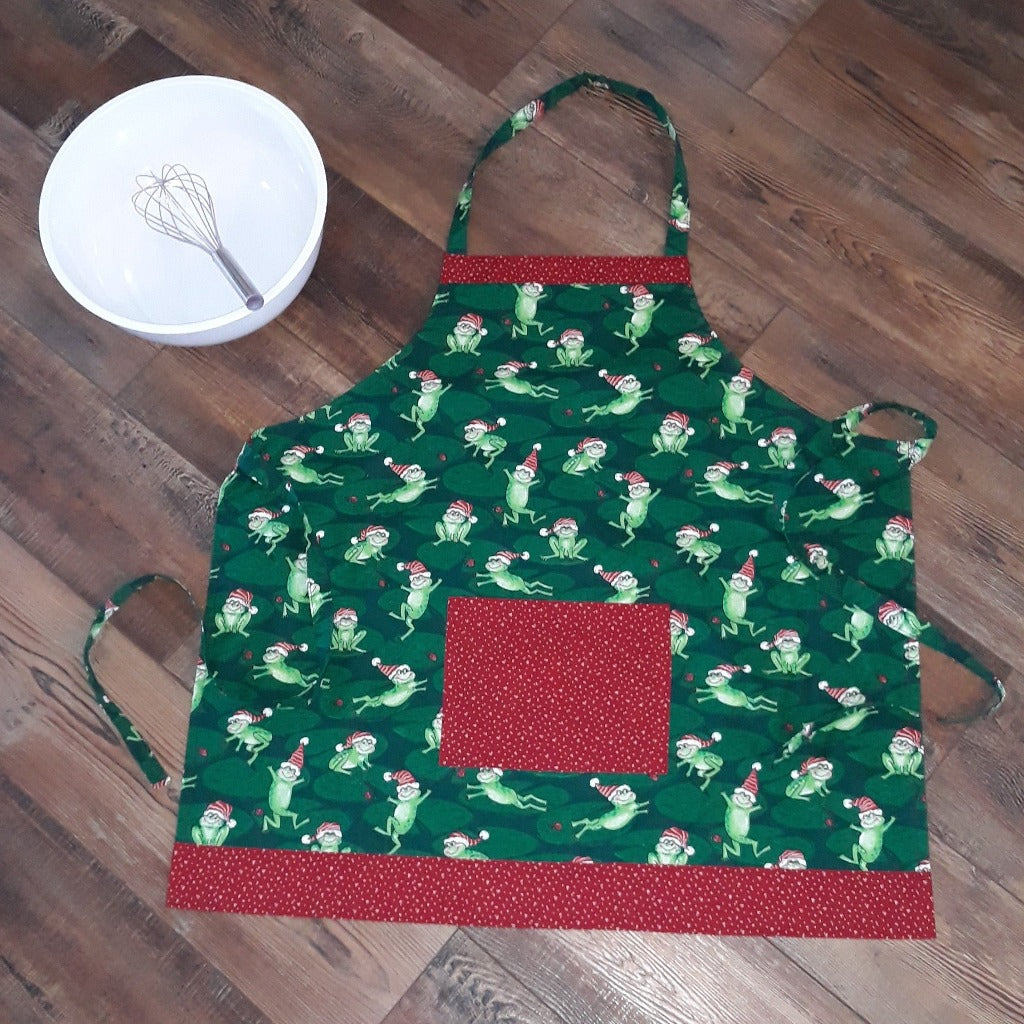 Christmas Frog Apron