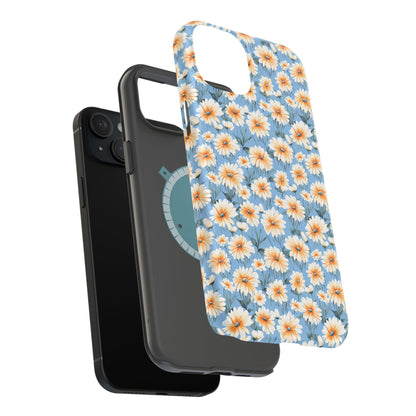 Floral Magnetic Phone Case - Chic Daisy Pattern for Stylish Protection