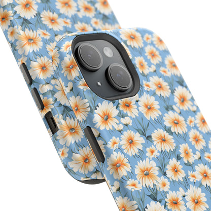 Floral Magnetic Phone Case - Chic Daisy Pattern for Stylish Protection