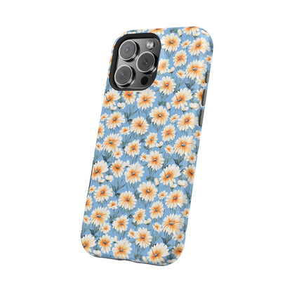 Floral Magnetic Phone Case - Chic Daisy Pattern for Stylish Protection