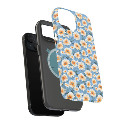 Floral Magnetic Phone Case - Chic Daisy Pattern for Stylish Protection