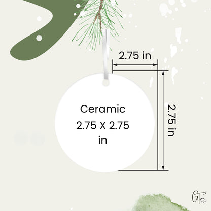 Colorado State Christmas Ornament - Personalized Ceramic 66-CO