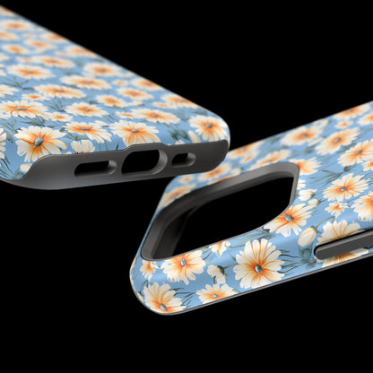Floral Magnetic Phone Case - Chic Daisy Pattern for Stylish Protection