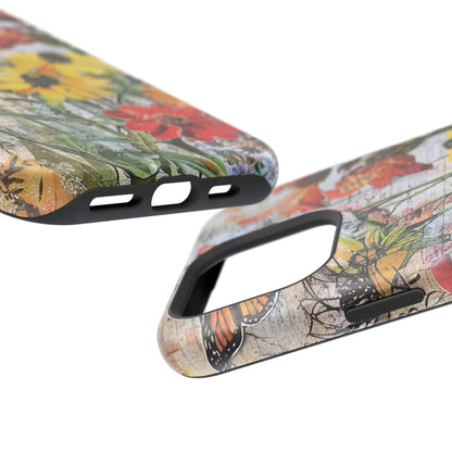 Floral Magnetic Phone Case - Wildflowers for Stylish Protection