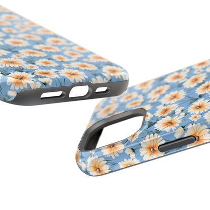 Floral Magnetic Phone Case - Chic Daisy Pattern for Stylish Protection