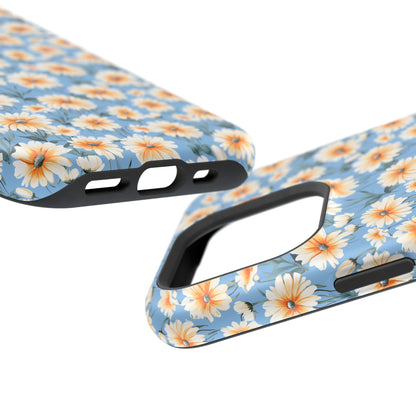 Floral Magnetic Phone Case - Chic Daisy Pattern for Stylish Protection
