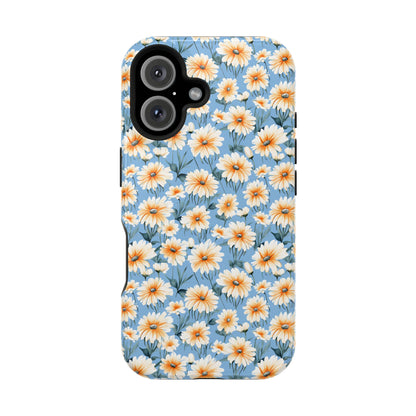 Floral Magnetic Phone Case - Chic Daisy Pattern for Stylish Protection