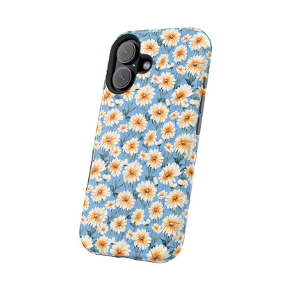 Floral Magnetic Phone Case - Chic Daisy Pattern for Stylish Protection