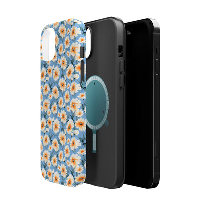 Floral Magnetic Phone Case - Chic Daisy Pattern for Stylish Protection