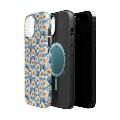 Floral Magnetic Phone Case - Chic Daisy Pattern for Stylish Protection