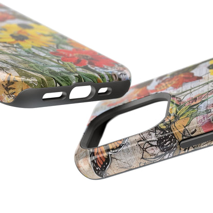 Floral Magnetic Phone Case - Wildflowers for Stylish Protection