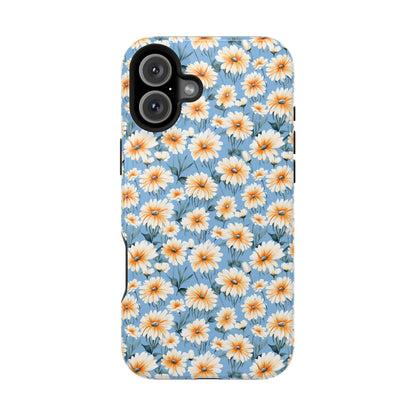 Floral Magnetic Phone Case - Chic Daisy Pattern for Stylish Protection