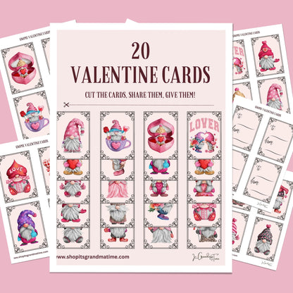 Valentine Cards - Gnomes