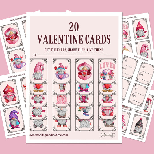 Valentine Cards - Gnomes