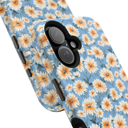 Floral Magnetic Phone Case - Chic Daisy Pattern for Stylish Protection