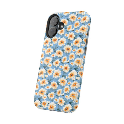 Floral Magnetic Phone Case - Chic Daisy Pattern for Stylish Protection