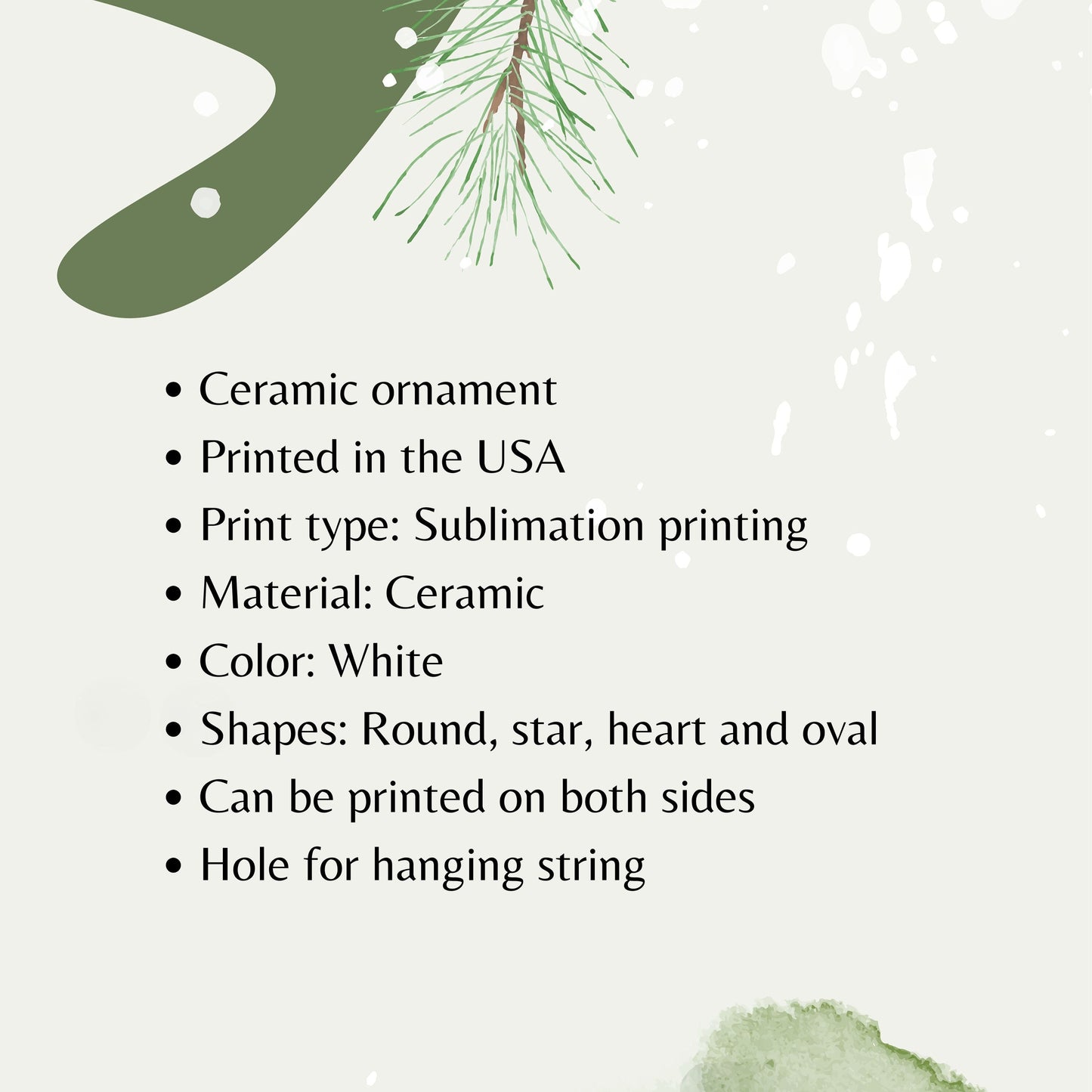 Busting Out Snowman Ceramic Ornament 80-02