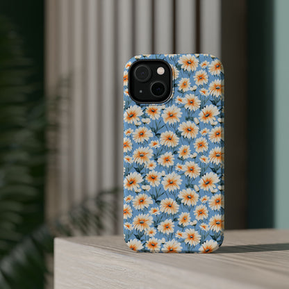 Floral Magnetic Phone Case - Chic Daisy Pattern for Stylish Protection