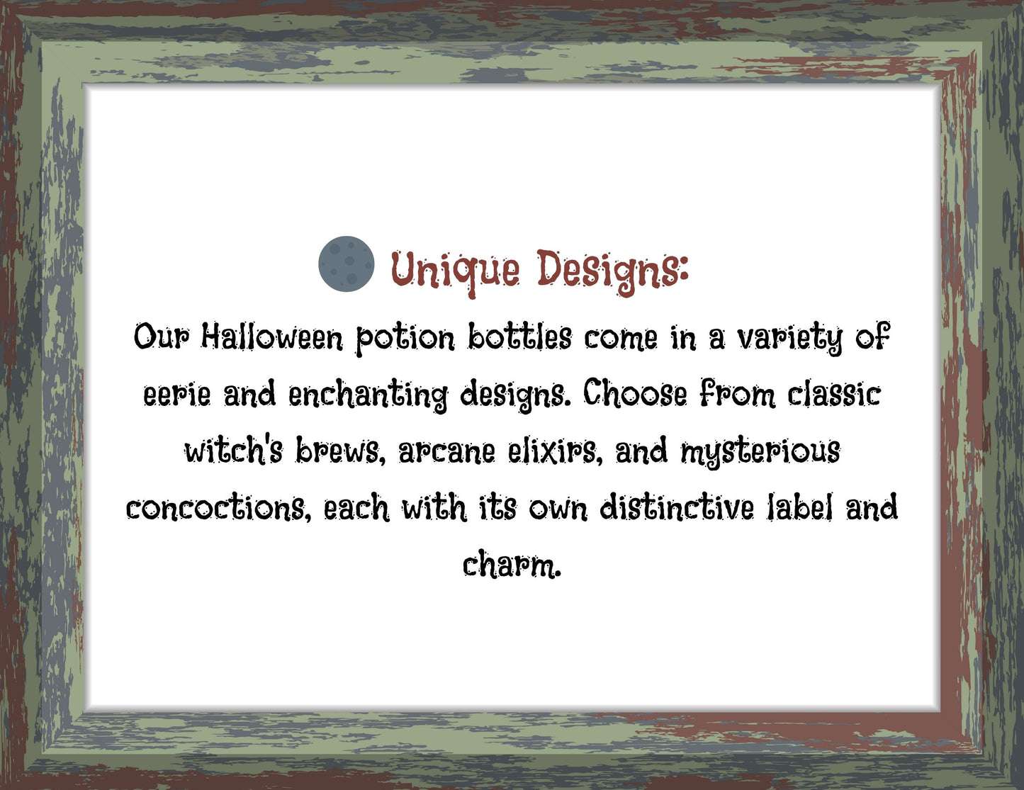 Handmade Halloween Potion Bottles Set 15