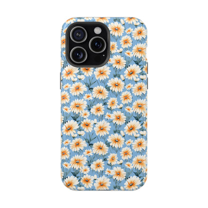 Floral Magnetic Phone Case - Chic Daisy Pattern for Stylish Protection