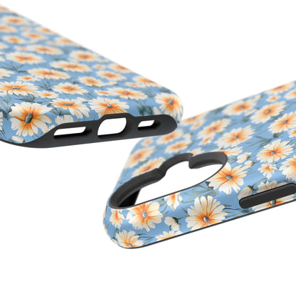 Floral Magnetic Phone Case - Chic Daisy Pattern for Stylish Protection