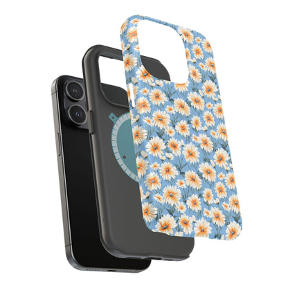 Floral Magnetic Phone Case - Chic Daisy Pattern for Stylish Protection