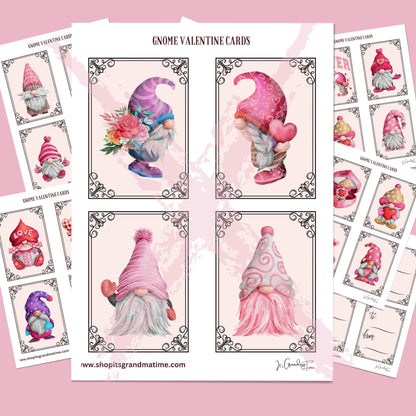 Valentine Cards - Gnomes