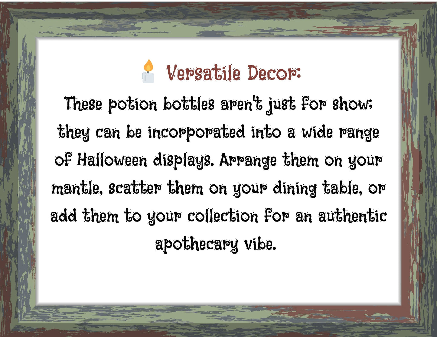 Handmade Halloween Potion Bottles Set 15
