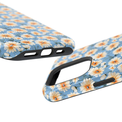 Floral Magnetic Phone Case - Chic Daisy Pattern for Stylish Protection