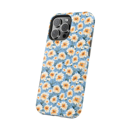 Floral Magnetic Phone Case - Chic Daisy Pattern for Stylish Protection