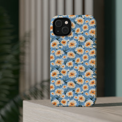 Floral Magnetic Phone Case - Chic Daisy Pattern for Stylish Protection
