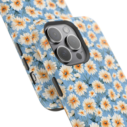 Floral Magnetic Phone Case - Chic Daisy Pattern for Stylish Protection