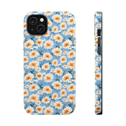 Floral Magnetic Phone Case - Chic Daisy Pattern for Stylish Protection