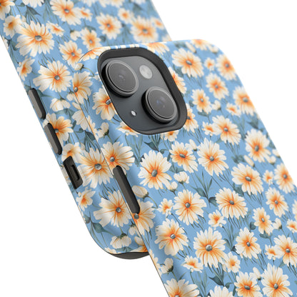 Floral Magnetic Phone Case - Chic Daisy Pattern for Stylish Protection