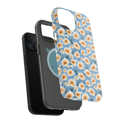 Floral Magnetic Phone Case - Chic Daisy Pattern for Stylish Protection