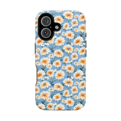 Floral Magnetic Phone Case - Chic Daisy Pattern for Stylish Protection
