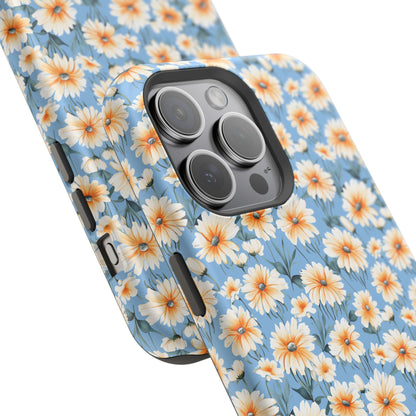 Floral Magnetic Phone Case - Chic Daisy Pattern for Stylish Protection