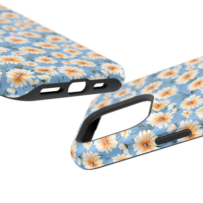 Floral Magnetic Phone Case - Chic Daisy Pattern for Stylish Protection