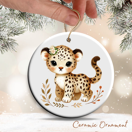 Babys First Cozy Christmas Animal Ceramic Ornament 33-01