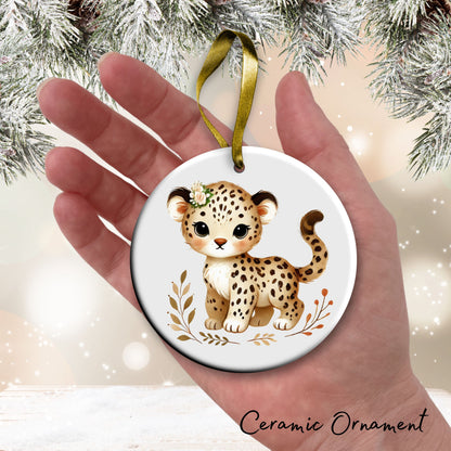 Babys First Cozy Christmas Animal Ceramic Ornament 33-01
