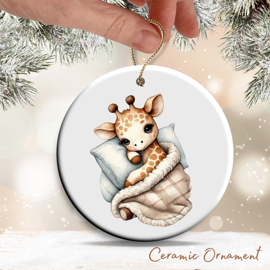 Babys First Cozy Christmas Animal Ceramic Ornament 33-16