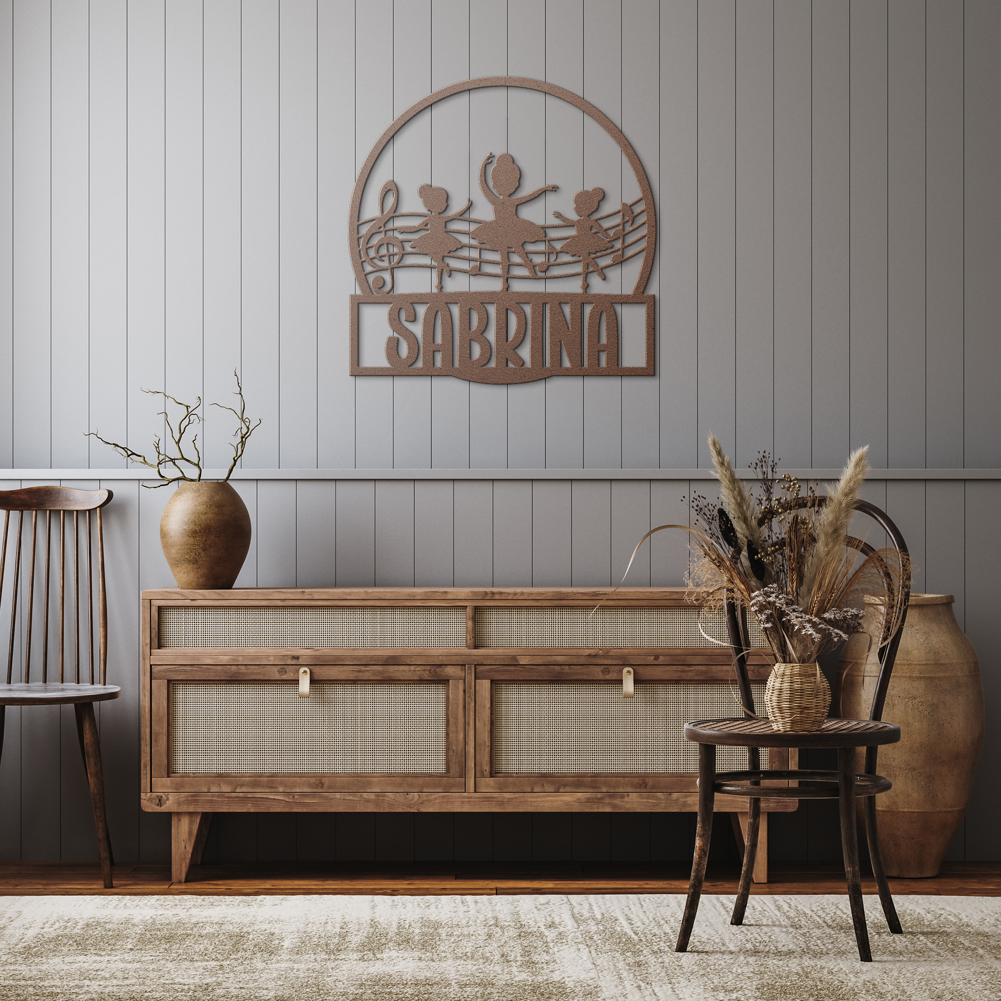 Ballerina_Metal_Wall_Art_Copper_Rustic_Hallway_Mockup.png