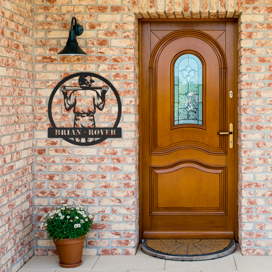 Baseball_Player_Metal_Sign_Black_Brick_Entrance_Mockup.png