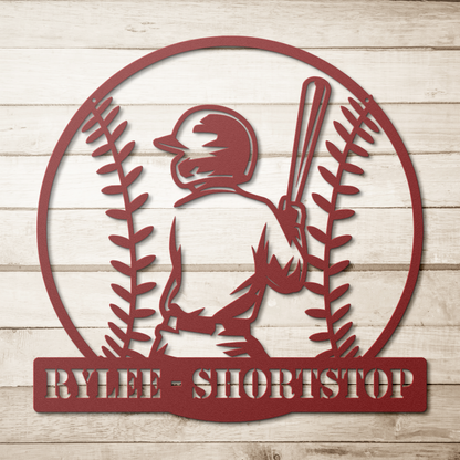 Baseball_Player_Metal_Sign_Red_Simple_Wood_BKGD_Mockup.png