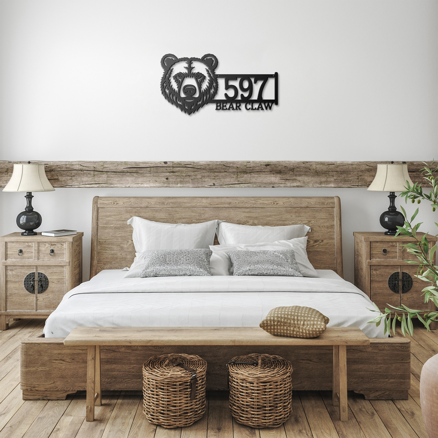 Bear_Face_Address_Metal_Sign_Black_Farmhouse_Bedroom_Mockup.png